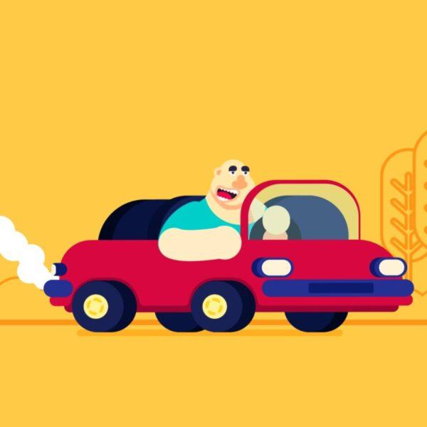 Car Driving Illustration