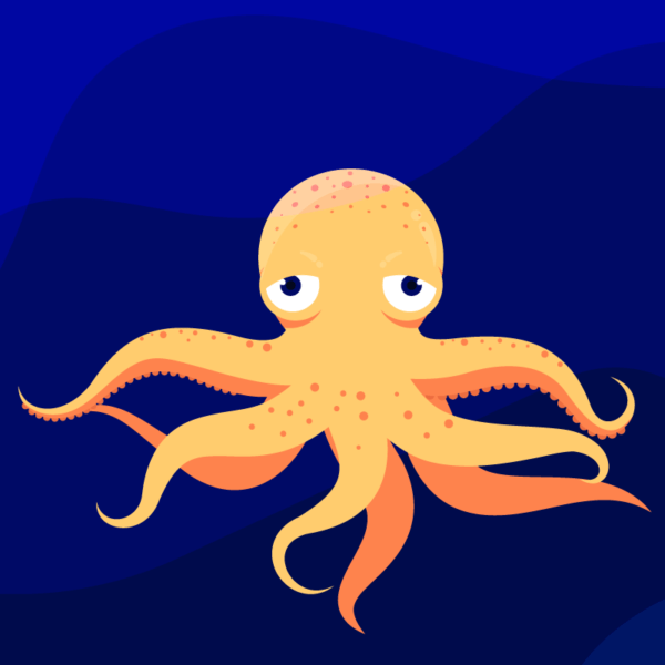 2D Octopus Illustration