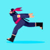 2D Flat Style Ninja illustration