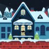 2D After Effects Holiday Template Winter Scene