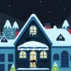 2D After Effects Holiday Template Winter Scene