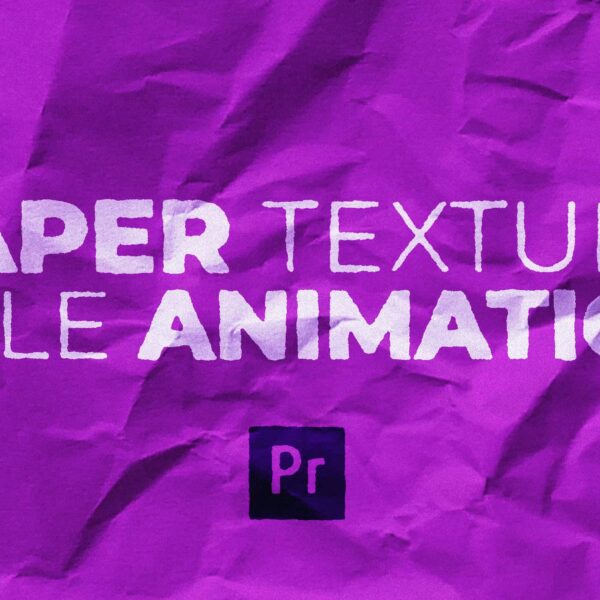 Paper Texture Title Text Animation Template